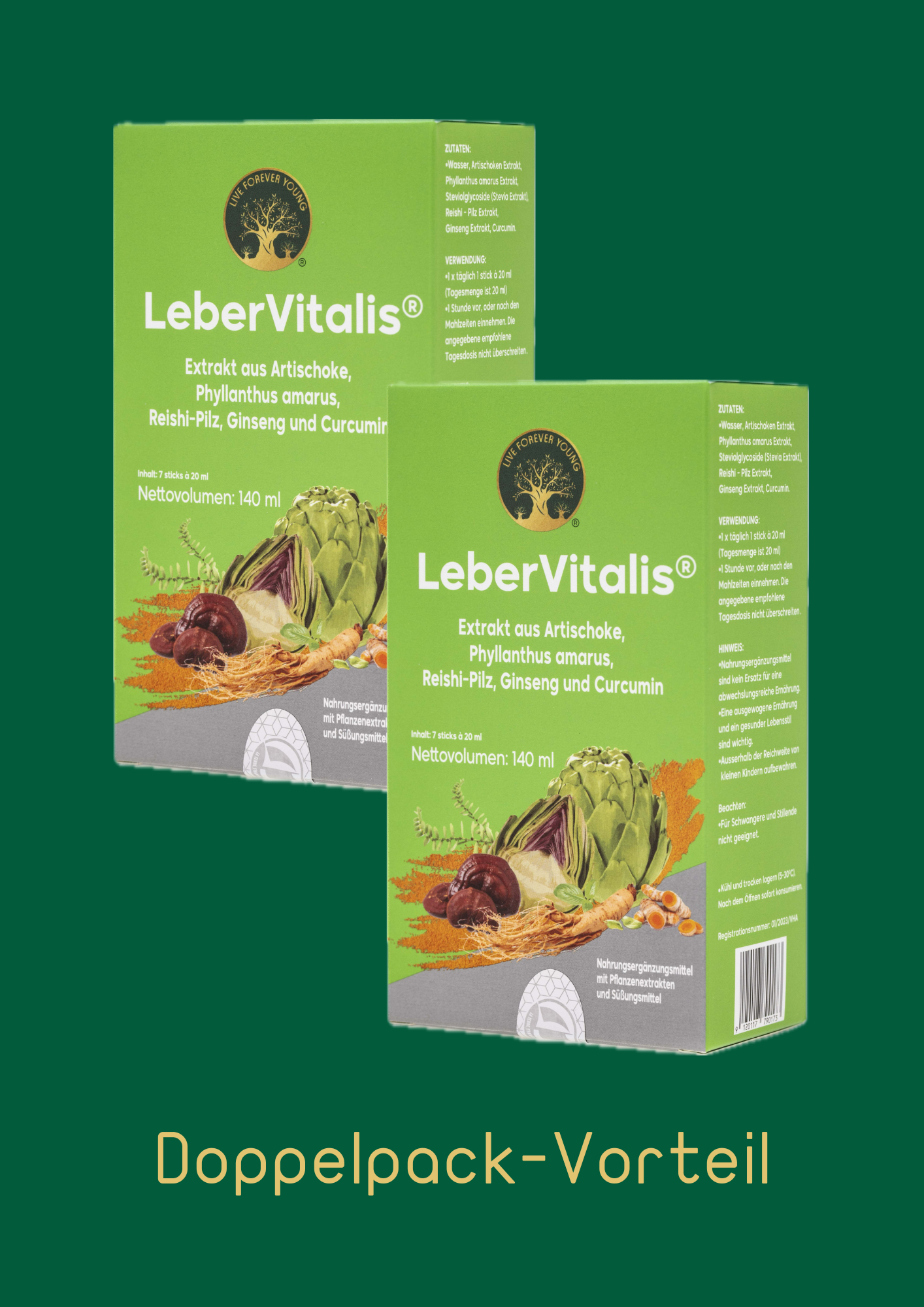 LeberVitalis Wochen-Kur (pro Packung 7 Sticks à 20ml)