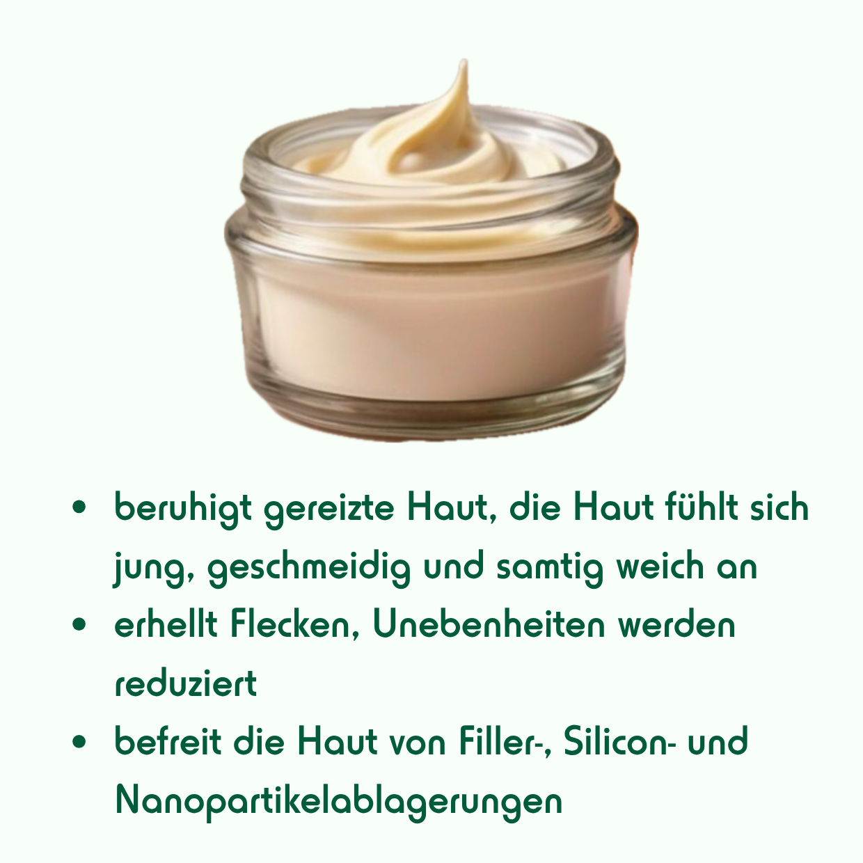 Energetisierte Creme