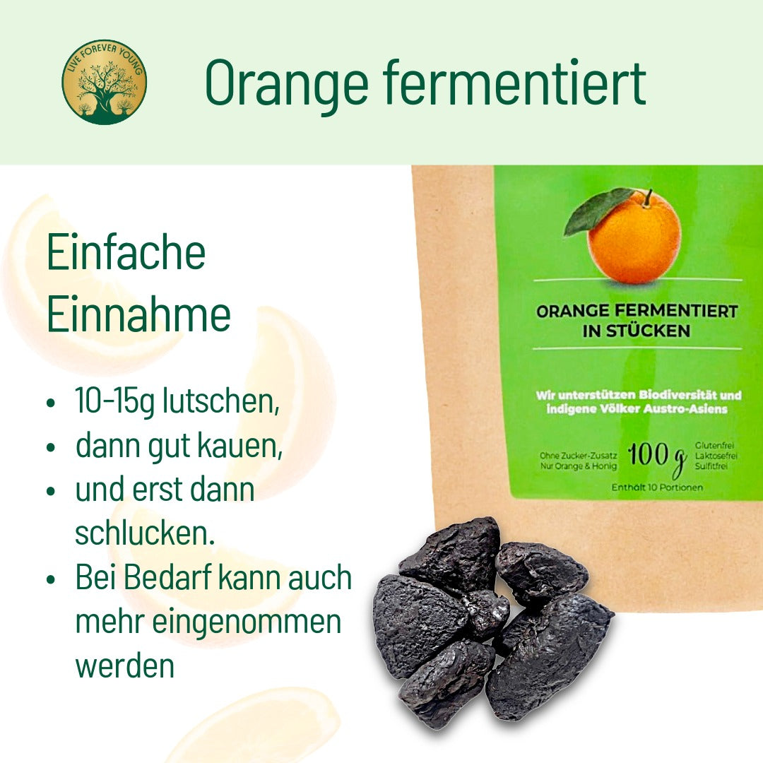 fermentierte Orange Anwendung